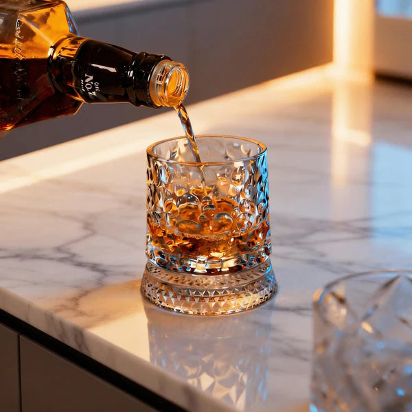 ORBYS® - Verre à Whisky Rotatif | 5 Designs au Choix