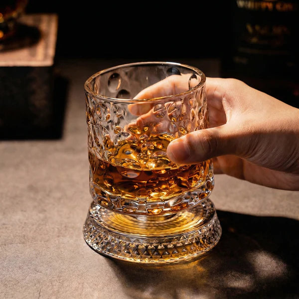 ORBYS® - Verre à Whisky Rotatif | 5 Designs au Choix