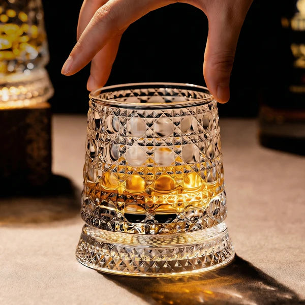 ORBYS® - Verre à Whisky Rotatif | 5 Designs au Choix