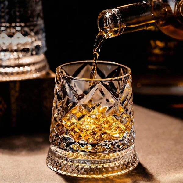 ORBYS® - Verre à Whisky Rotatif | 5 Designs au Choix